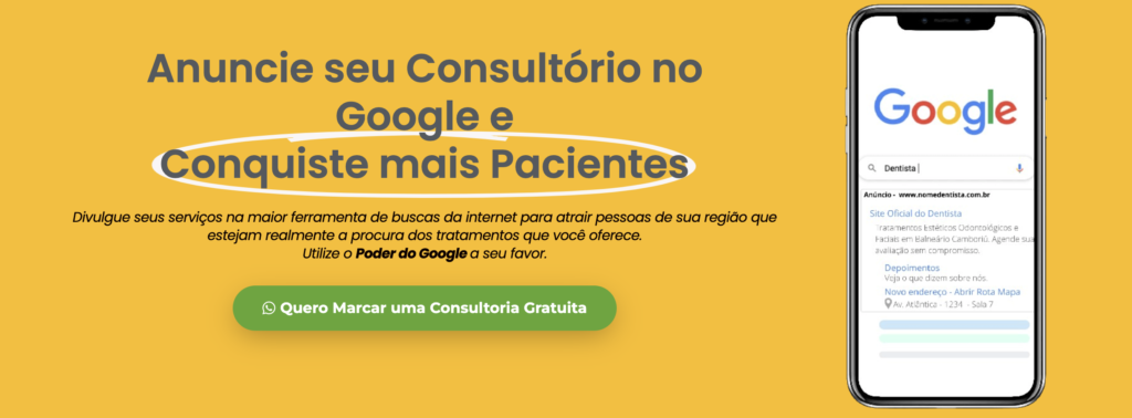 Anuncie seu consultório no google