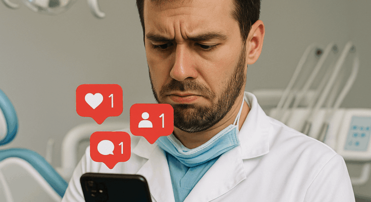 redes sociais e o dentista
